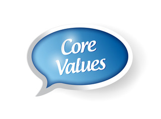 care values message illustration design