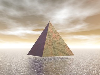 Mystical pyramid - 3D render