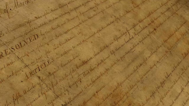 Bill of Rights - motion background