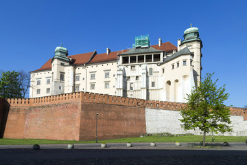 Wawel royal castle in Krakow, Poland
