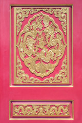 Golden Dragon Chinese door
