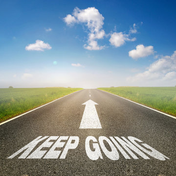 Road "Keep Going"