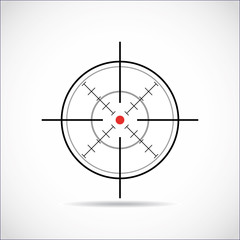 crosshair with red dot - illustration - 64936847