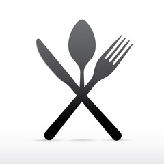 Knife, spoon and fork