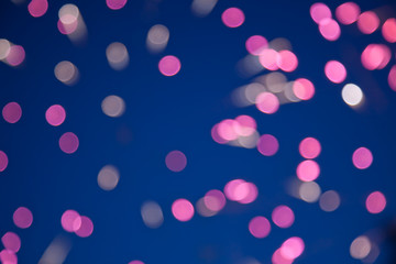 defocused image of fireworks, bokeh  background