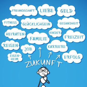 Strichm&auml;nnchen, Zukunft, Tr&auml;ume, W&uuml;nsche