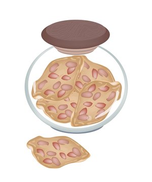 recommend clip art: A Jar of Delicious Thai Peanut Cracker