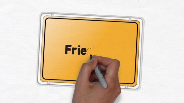 Friedland Ortseingangsschild Ortseingang Stadt