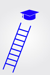 Graduation cap dan stair