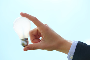 bulb in the hand