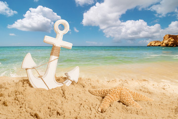 Anchor On The Beach