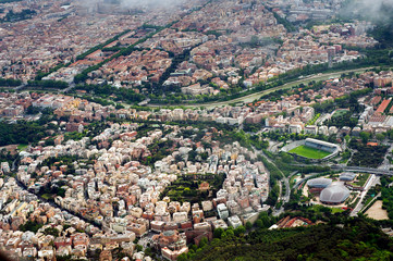 Aerial photography of Rome
