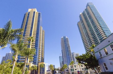 Naklejka premium Centrum San Diego w Kalifornii