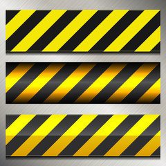 Set of Danger and Police Warning Lines
