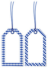 2 Label Octoberfest Pattern Dark Blue