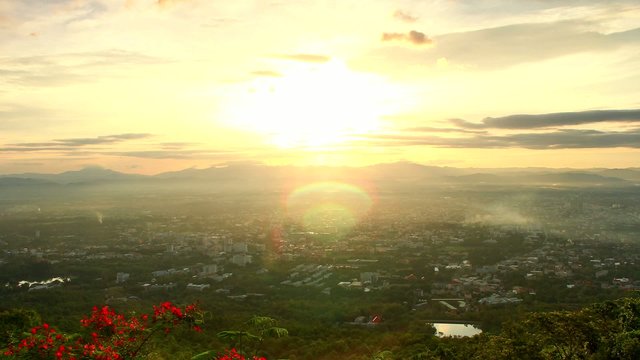 Chiang Mai View Point Sun Rise 2 move cam