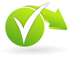 valider sur web symbole vert