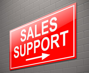 Sales support concept.