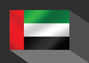 the United Arab Emirates flag UAE