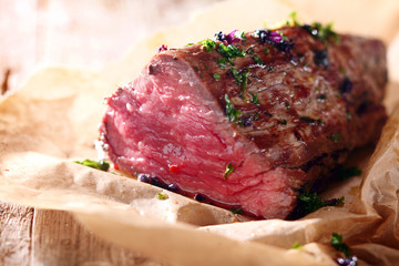 Tender lean rare roast beef