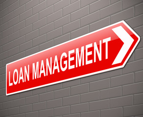 Loan management concept.