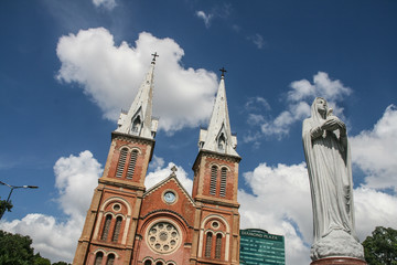 notre dame church in ho chi minh,vietnam