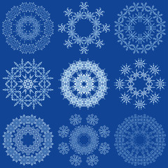 Snowflakes set