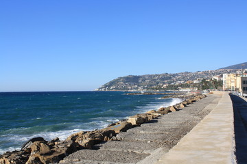View of Sanremo Coast (Liguria, Italy)