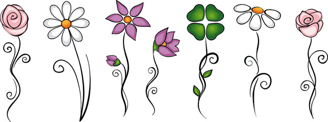 Blumen Blüten Dekoration Set © Mareen Vandelay