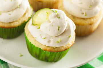 Homemade Margarita Cupcakes with Frosting