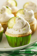 Homemade Margarita Cupcakes with Frosting