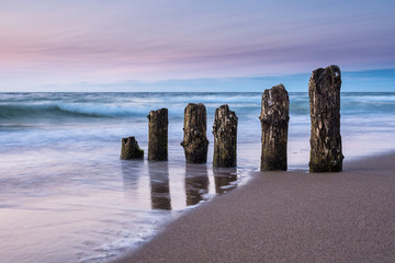 Abends an der Ostseeküste.