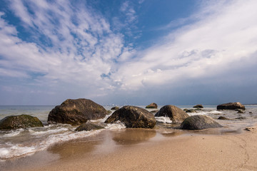 Die Ostseeküste auf der Insel Rügen.