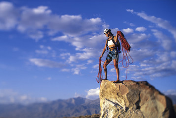 Climber on the edge.