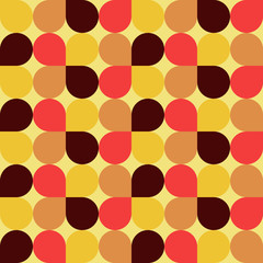 Retro geometric seamless pattern . Vector illustration