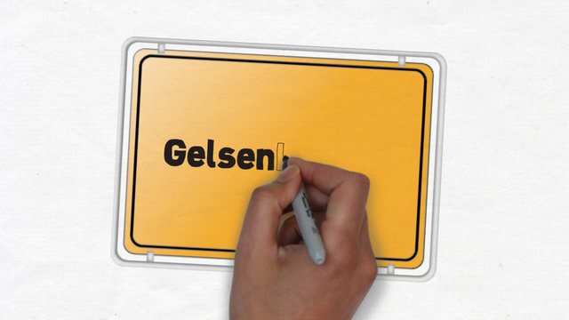 Gelsenkirchen Ortseingangsschild Ortseingang Stadt