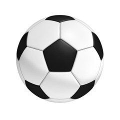 Soccer ball isolated on white background