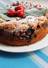 Homemade berry cake
