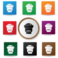 Lens buttons,vector