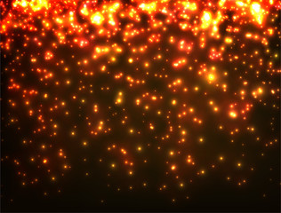 Abstract background with neon light stars