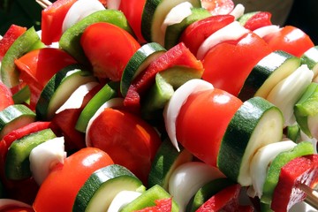 Brochettes de légumes ' bio '