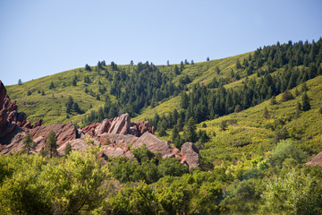 Mountains in Roxborough State Park near Denver