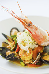 Asian-inflected paella