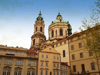 Fototapeta na wymiar Saint Nicolas church in Prague