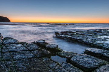 Sunrise from Sydney sea.
