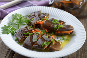 Marinated eggplant