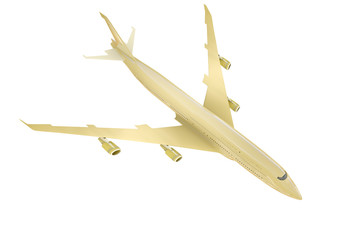 Flugzeug - isoliert - 3d Render