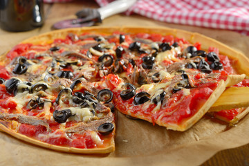 Pizza with anchovies