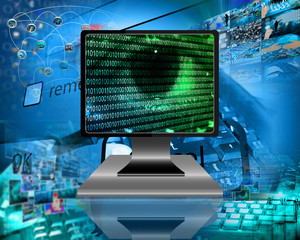 Fototapeta premium The eye of the Internet