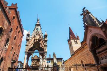 historische Scaliger Gr&auml;ber in Verona